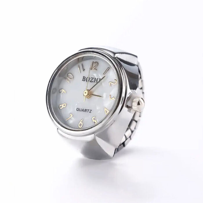 Classic Vintage Watch Ring BOZHI- sliver