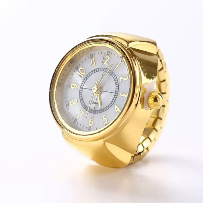 Classic Vintage Watch Ring - Golden