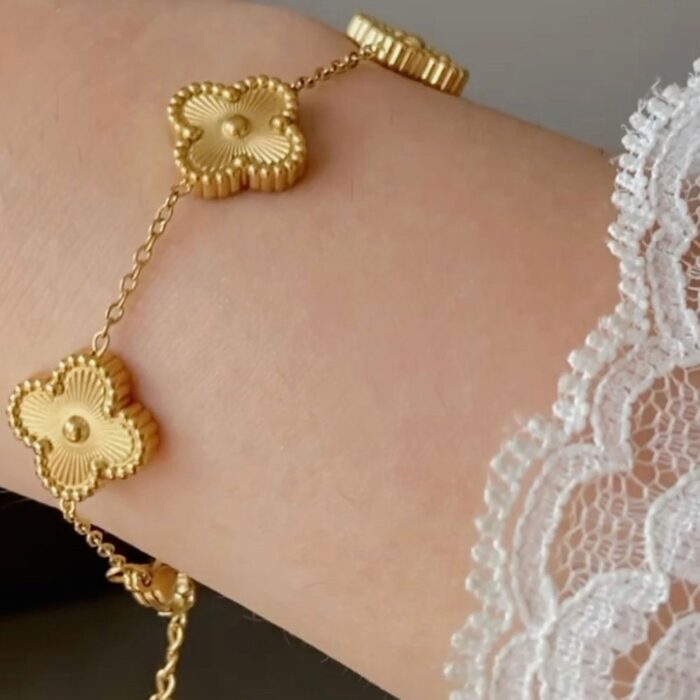 Golden Clover Bracelet - Image 3