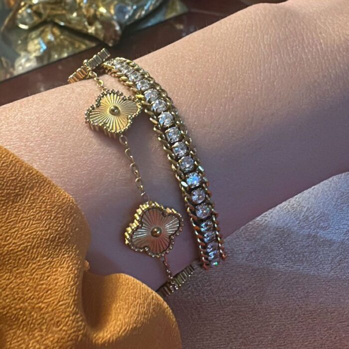Golden Clover Bracelet - Image 2